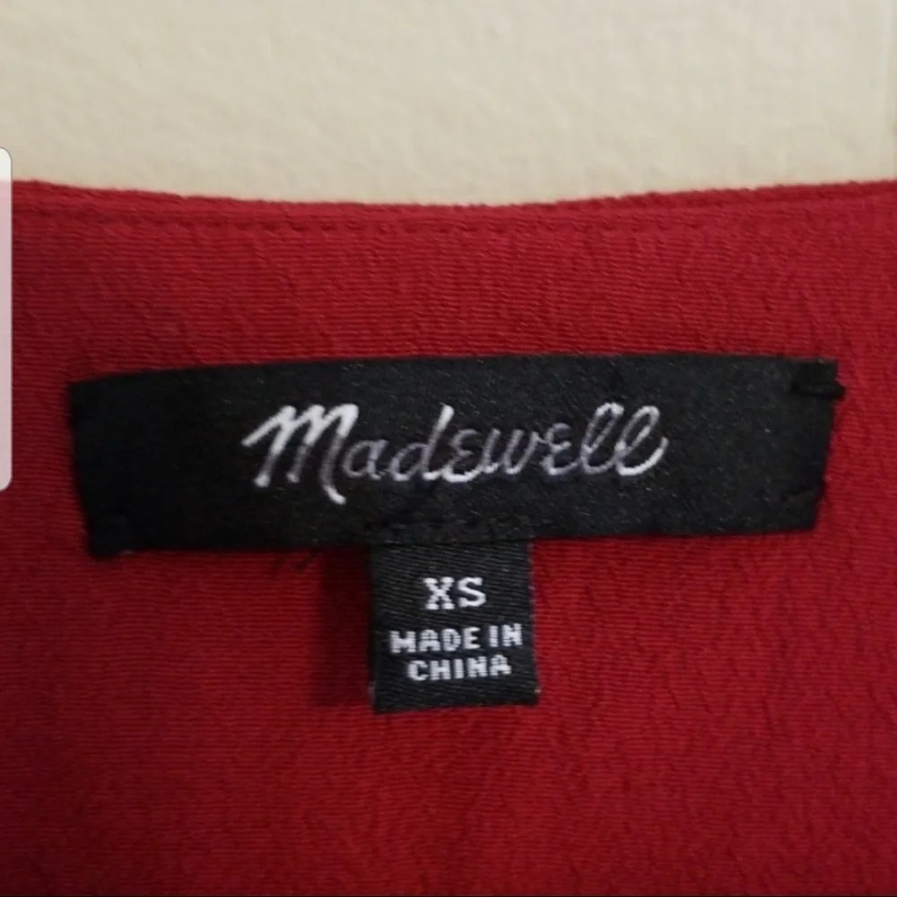 Madewell Du Jour Red Tunic Dress - Picture 3 of 7
